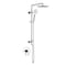 Kibi Circular Pressure Balanced 2-Function Shower Column with Rough In Valve - Chrome KSC403CH - alternate 1